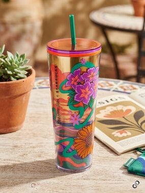 Rare Starbucks X Rex Hamilton 2024 Venti Cold Cup Tumbler 24 oz